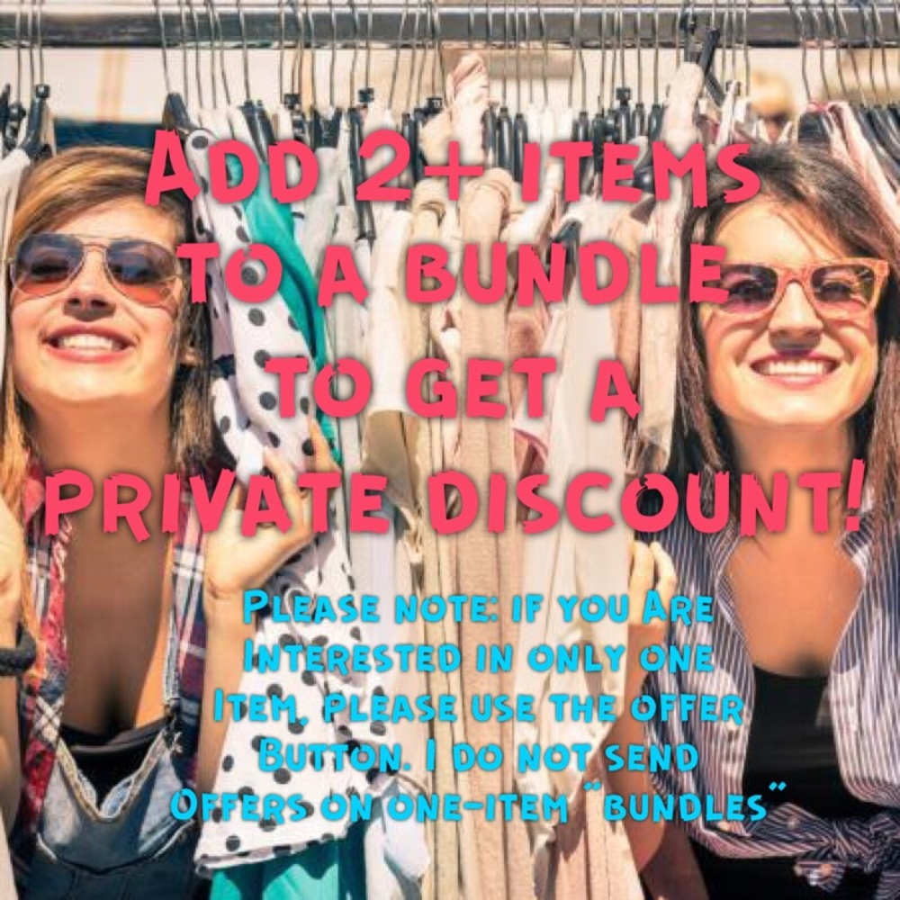 Bundle items to get a private discount offer!